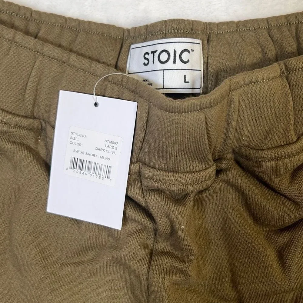 Stoic Sweat Short casual |lounge |gym |walking‎ shorts-NWT-Mens Large